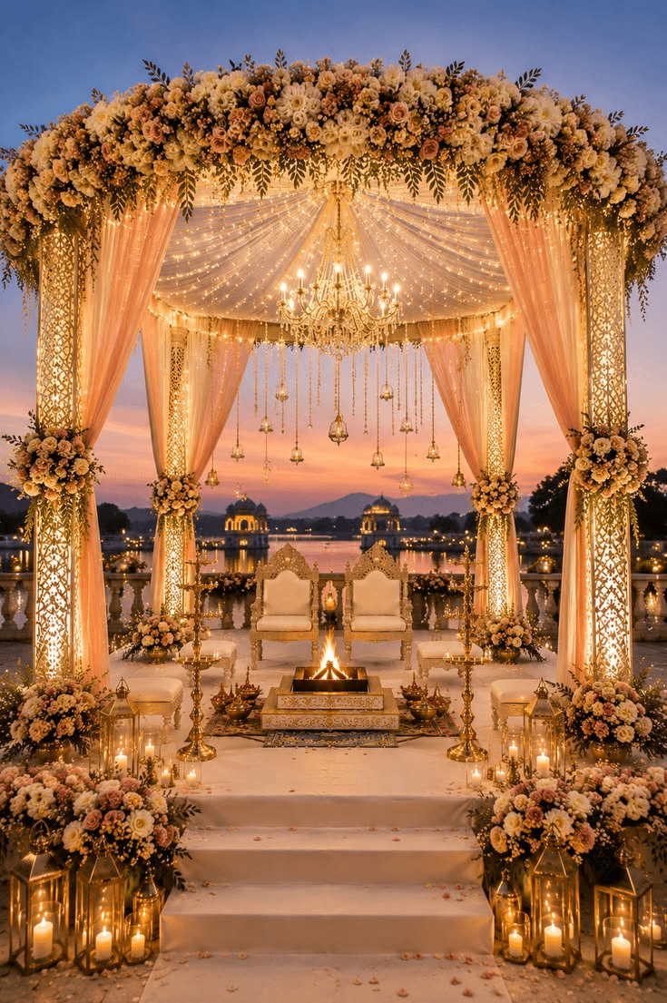 Royal Golden Canopy Setup
